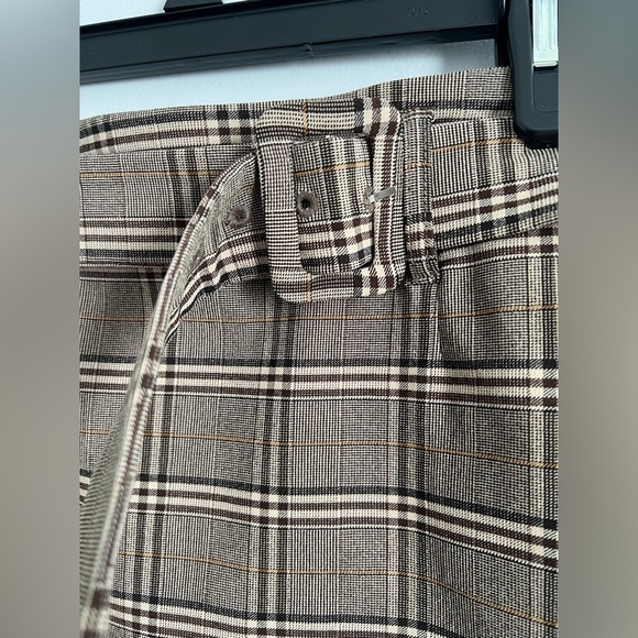 Jules & Leopold Plaid Pencil Skirt in Brown - Picture 2 of 4